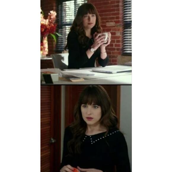 Sandro Black Rocket Contrast Polka Dot Collared Mini Dress Size 4 - Picture 9 of 9